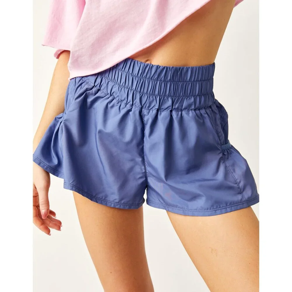 FP MOVEMENT Get Your Flirt On Shorts / Summer Blueberry - Picture 3 of 7